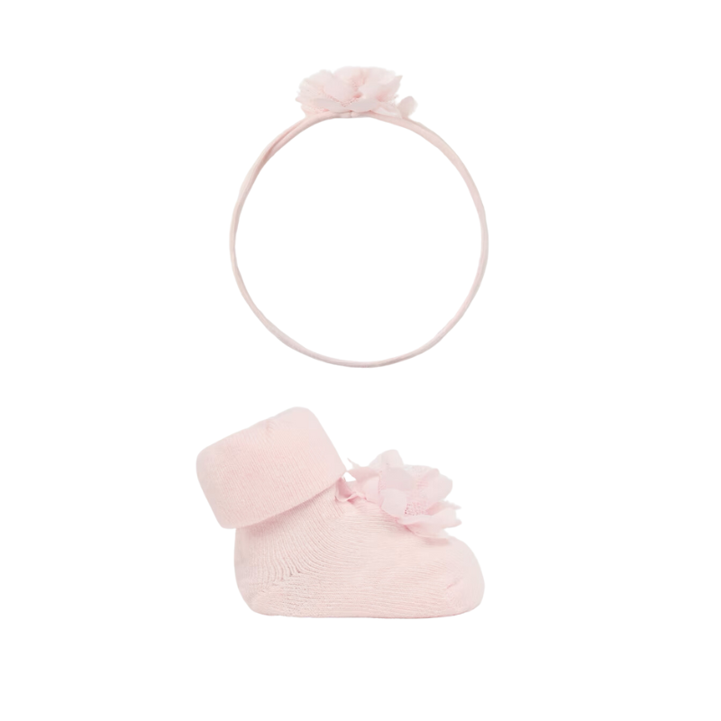 Mayoral Mayoral 2pc Headband & Socks Blush