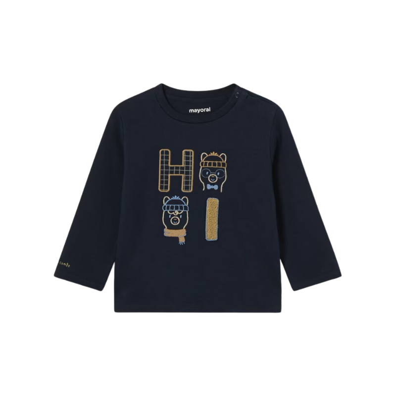 Mayoral Mayoral L/S Top Bears Navy