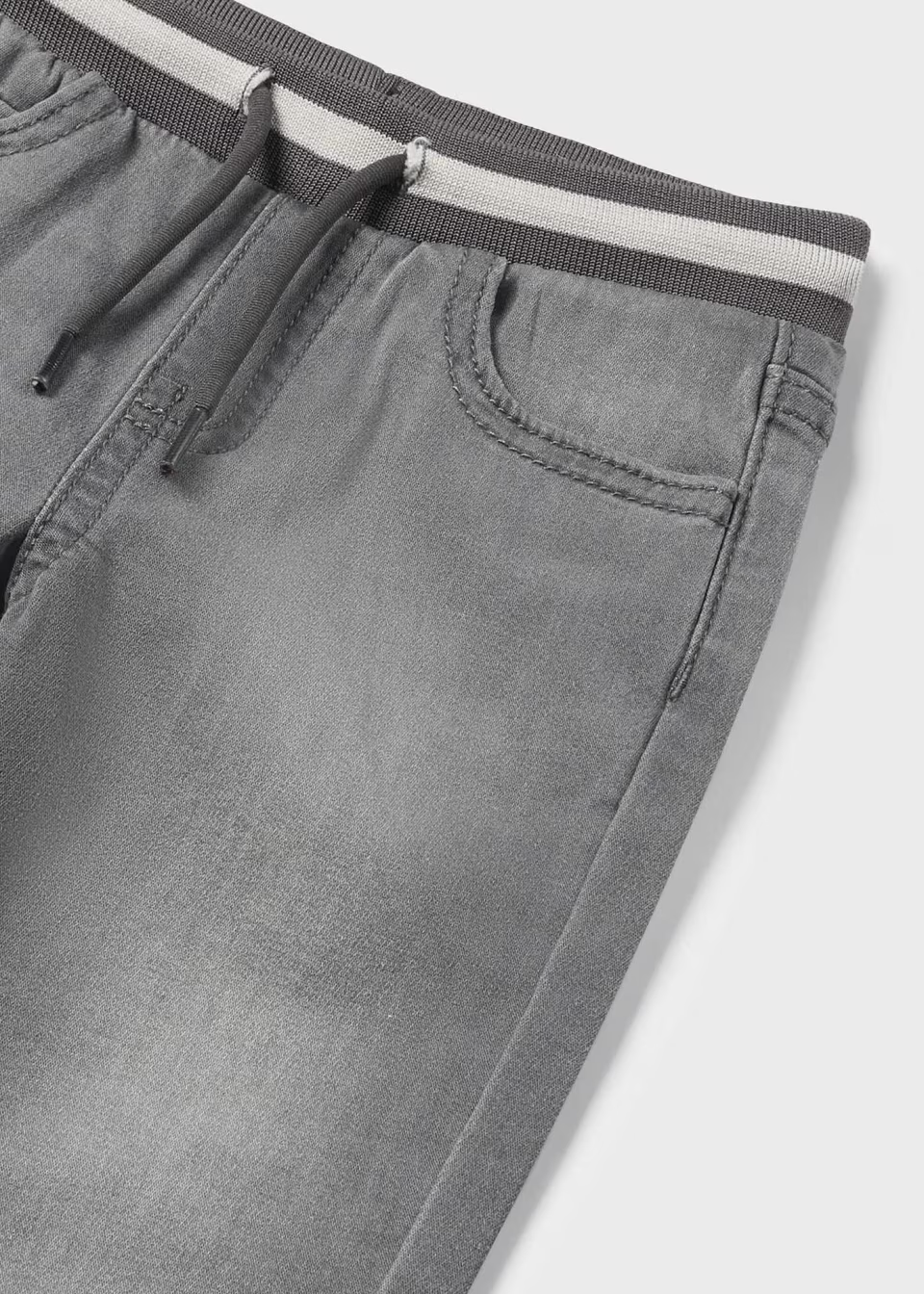 Mayoral Mayoral Soft Denim Joggers Light Grey
