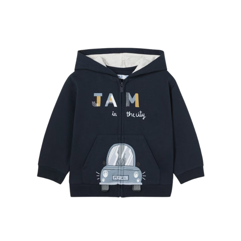 Mayoral Mayoral Hoodie Zip-up AOP Navy