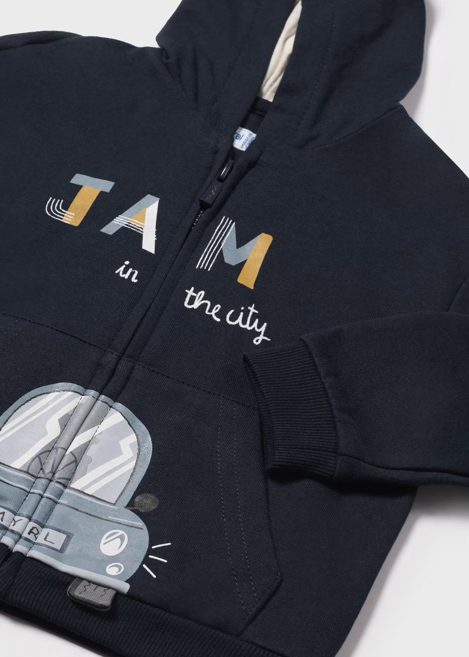 Mayoral Mayoral Hoodie Zip-up AOP Navy