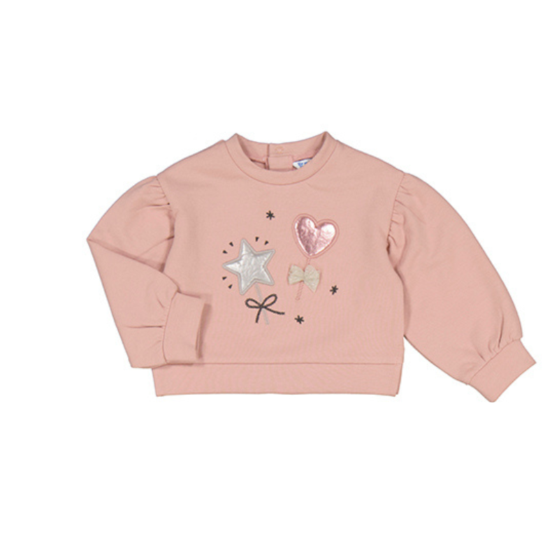 Mayoral Mayoral Pullover Sweater Heart Blush