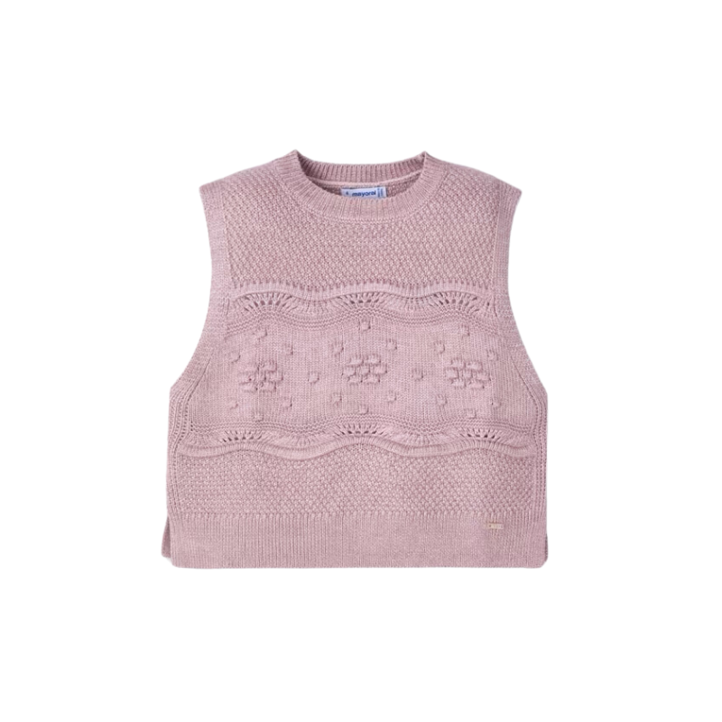 Mayoral Mayoral Knit Vest Rose
