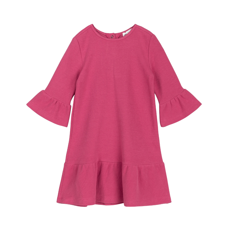 Miles Label Miles Ottoman Dress Dark Pink/Magenta