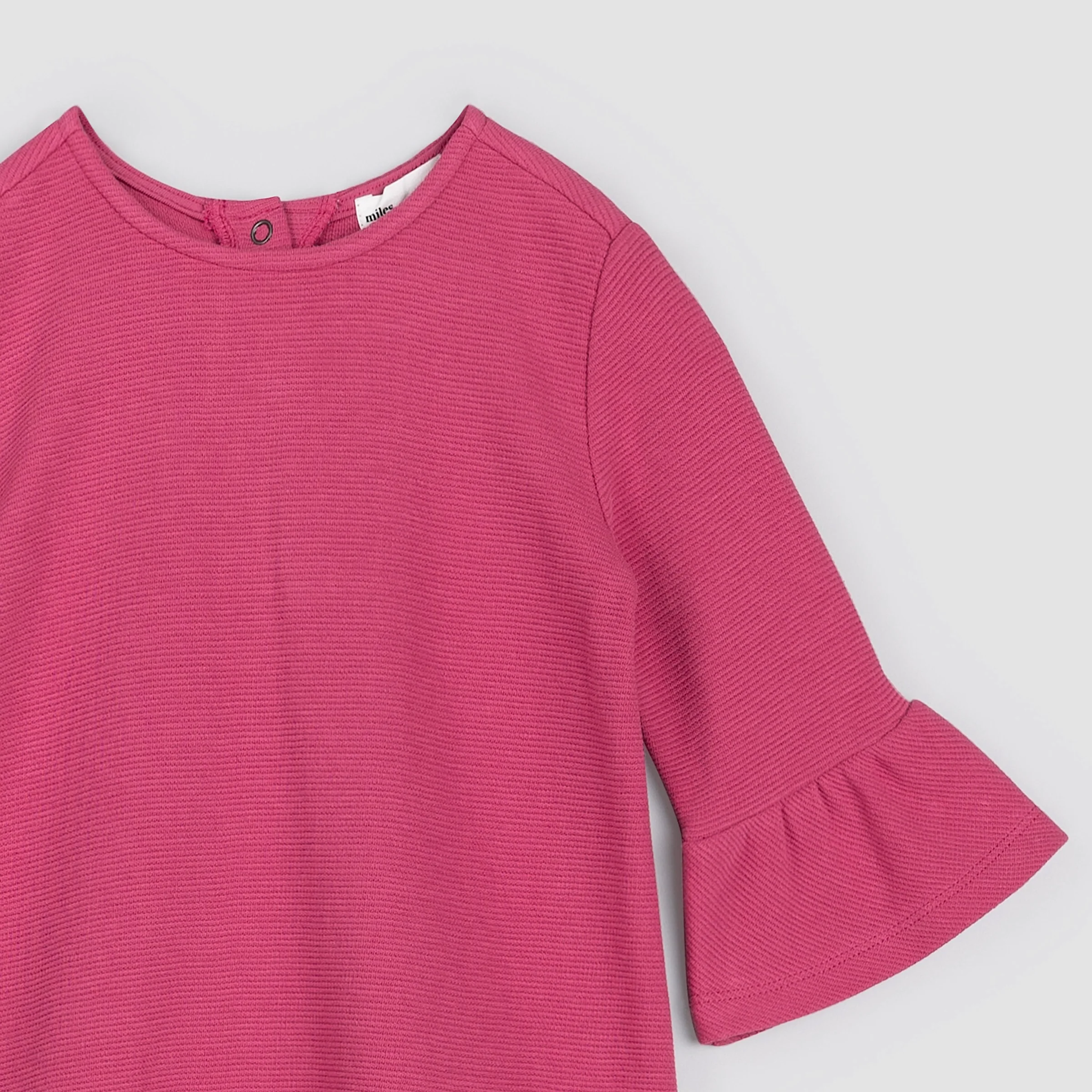 Miles Label Miles Ottoman Dress Dark Pink/Magenta