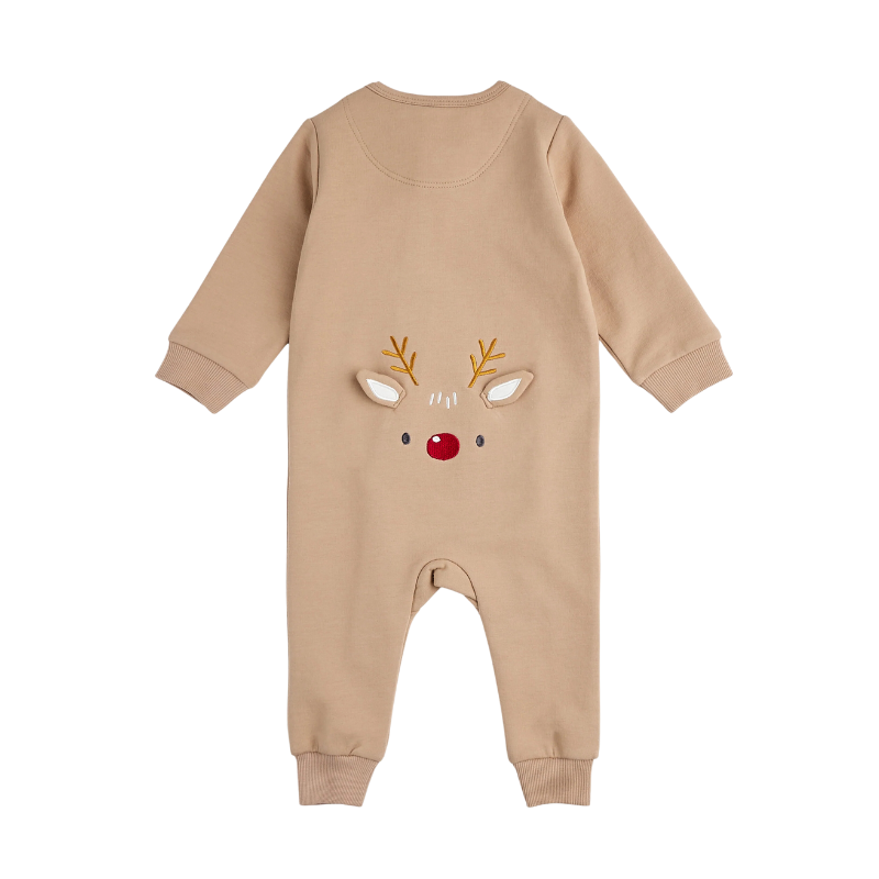 Petit Lem Petit Lem Playsuit Littlest Reindeer Sand