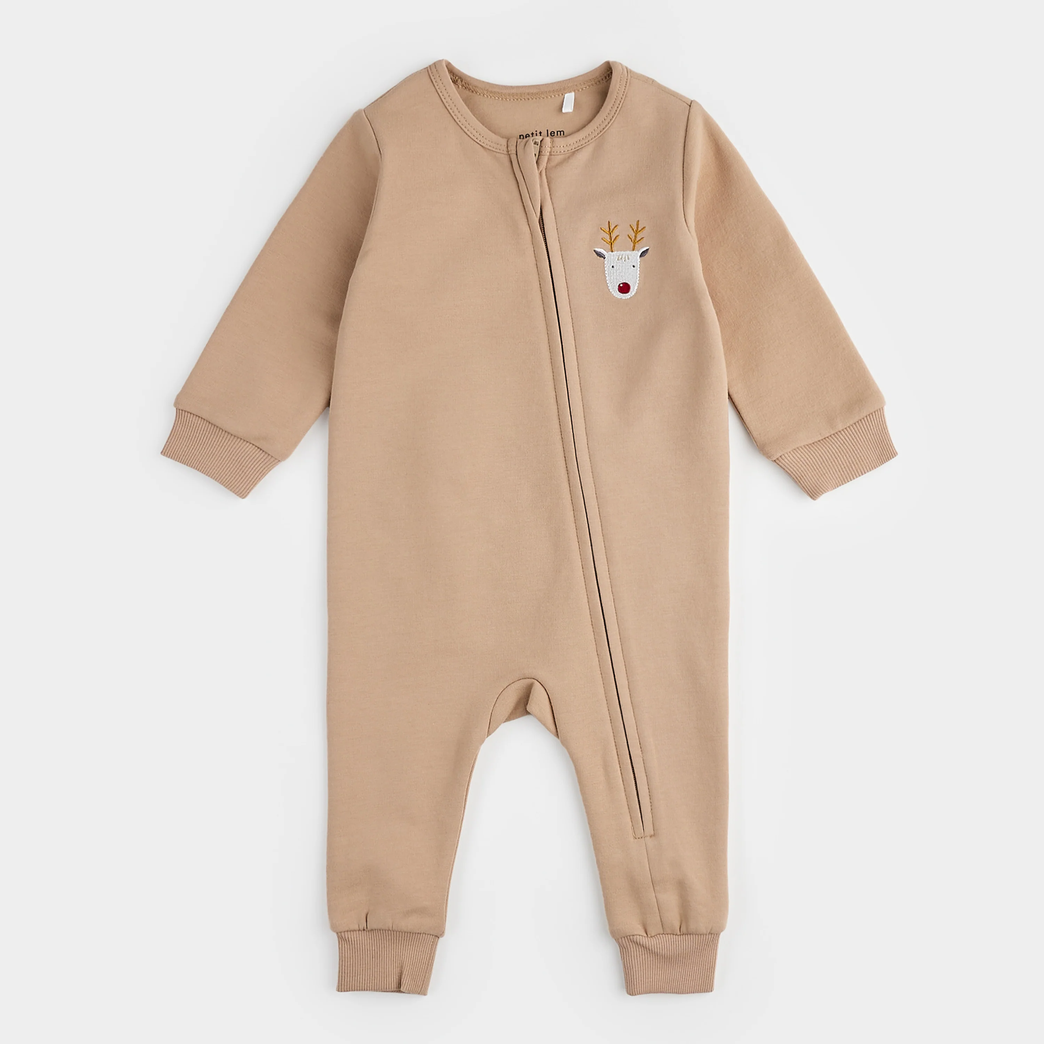 Petit Lem Petit Lem Playsuit Littlest Reindeer Sand