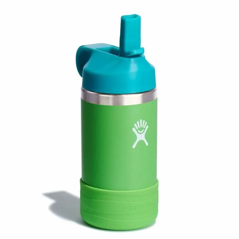 Hydro Flask Hydro Flask 12 Oz Kids Wide Mouth Straw Cap And Boot Grass