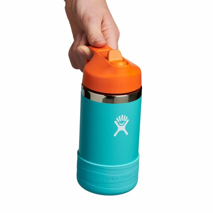 Hydro Flask Hydro Flask 12 Oz Kids Wide Mouth Straw Cap And Boot Seaspray