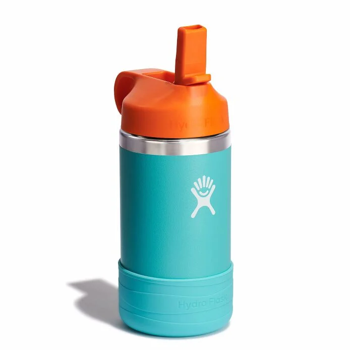 Hydro Flask Hydro Flask 12 Oz Kids Wide Mouth Straw Cap And Boot Seaspray