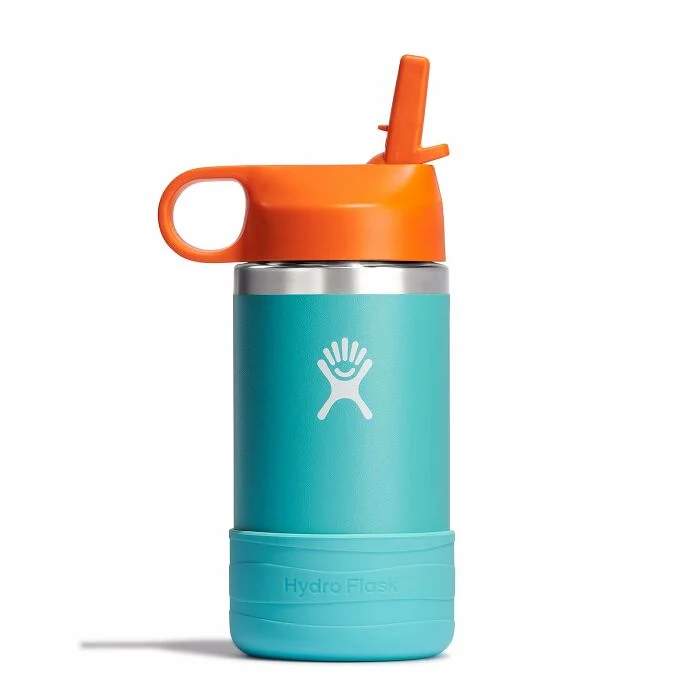 Hydro Flask Hydro Flask 12 Oz Kids Wide Mouth Straw Cap And Boot Seaspray