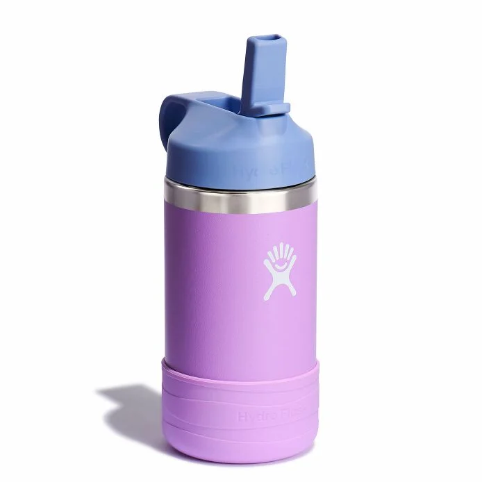 Hydro Flask Hydro Flask 12 Oz Kids Wide Mouth Straw Cap And Boot Anemone