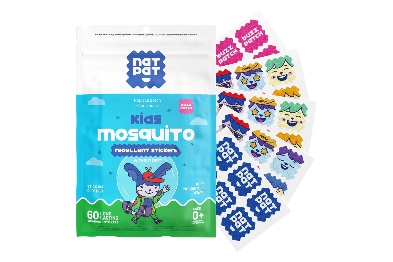 NATPAT NatPat Buzz Patch Mosquito/Insect Repellent Stickers