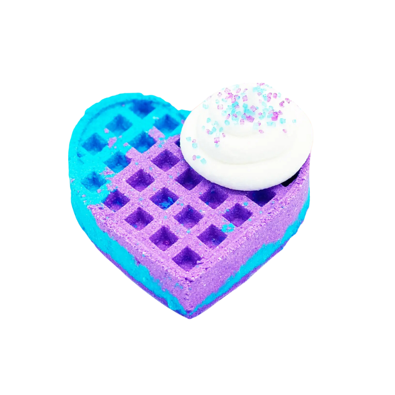 The Bomb Bar The Bomb Bar Bath Bomb Heart Waffle Blue/Purple