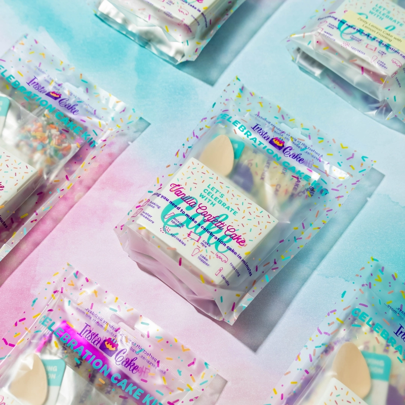 InstaCake Cards InstaCake Cards Celebration Cake Kit Vanilla Confetti