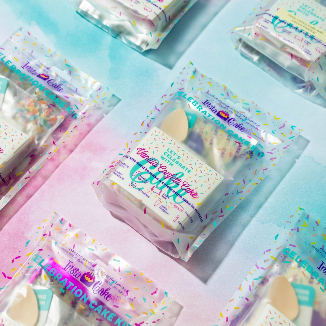 InstaCake Cards InstaCake Cards Celebration Cake Kit Vanilla Confetti