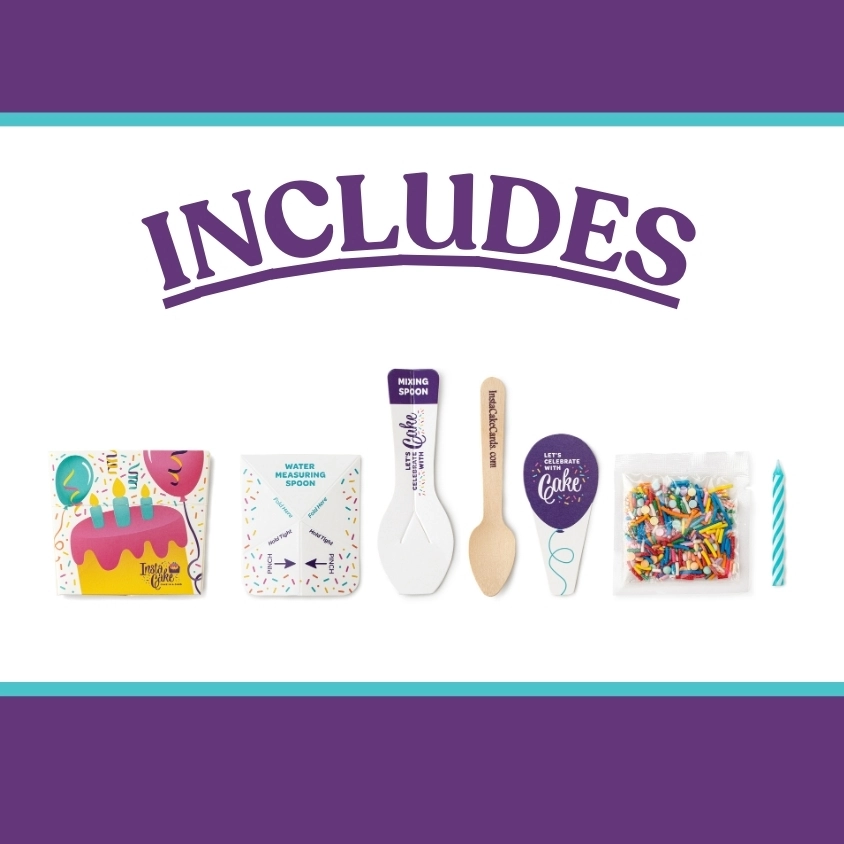 InstaCake Cards InstaCake Cards Celebration Cake Kit Vanilla Confetti