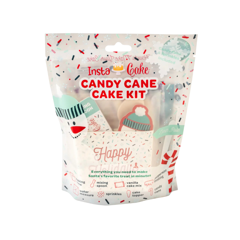 InstaCake Cards InstaCake Cards Holiday Candy Cane Cake Kit w/ Candy Cane Frosting