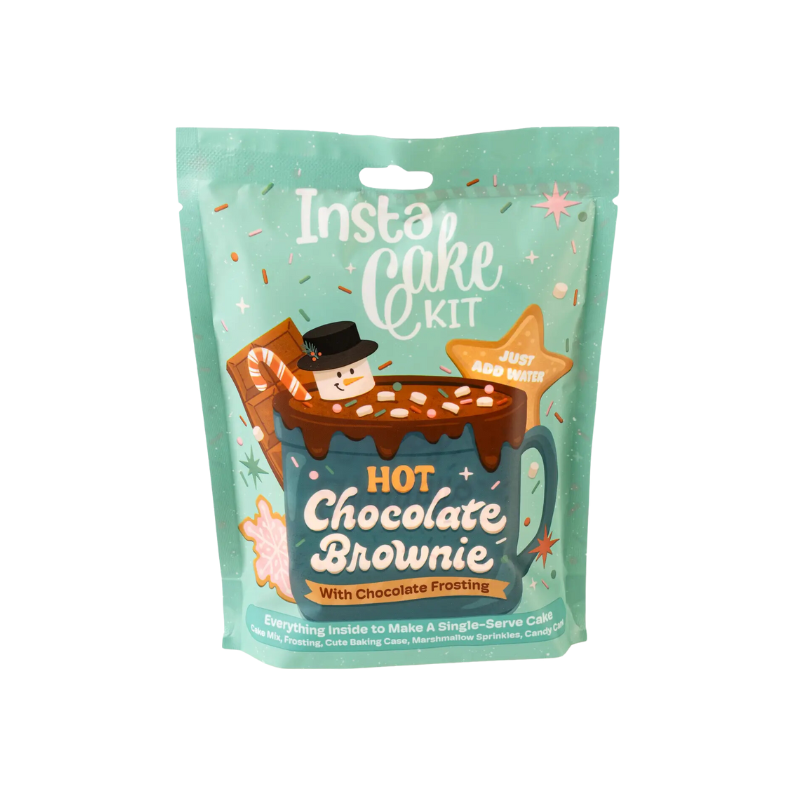 InstaCake Cards InstaCake Cards Hot Chocolate Brownie Cake Kit w/ Chocolate Frosting