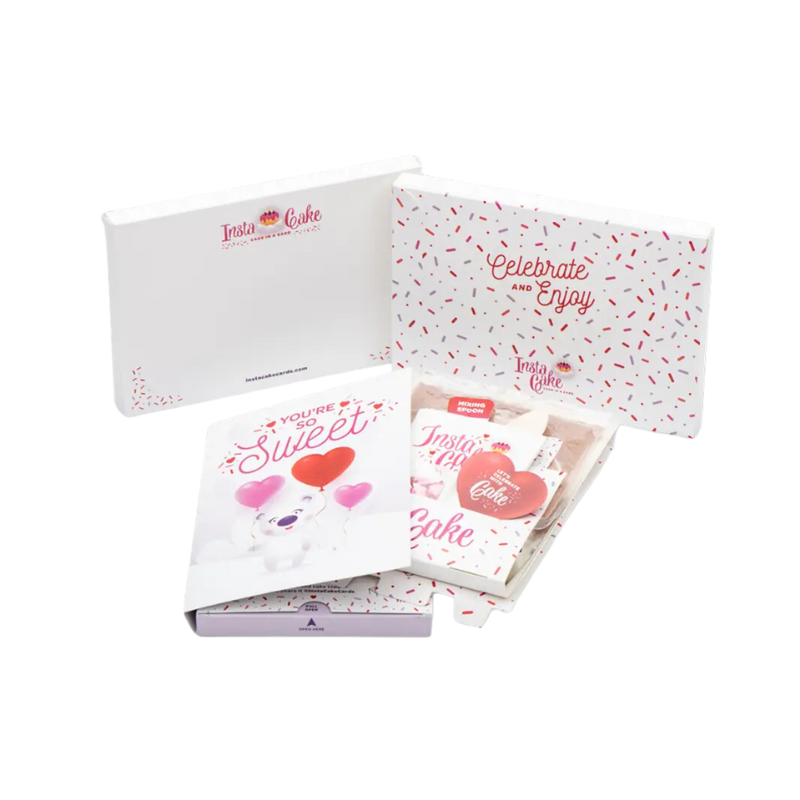 InstaCake Cards InstaCake Cards You're So Sweet Card w Heart Sprinkles