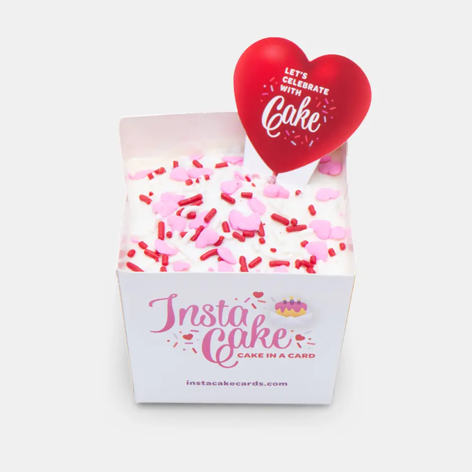 InstaCake Cards InstaCake Cards You're So Sweet Card w Heart Sprinkles