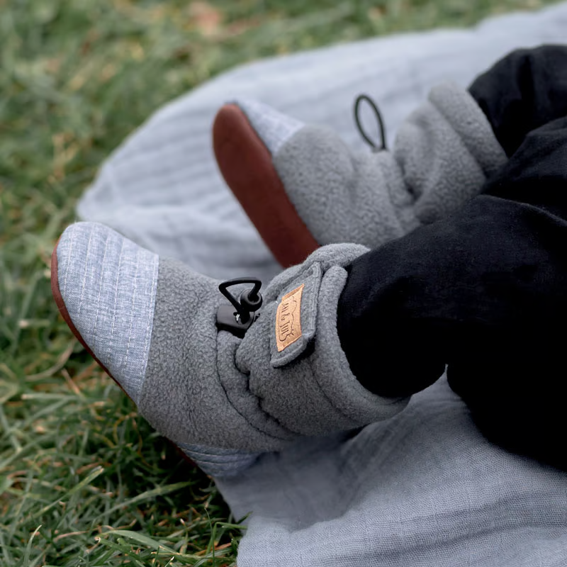 Jan & Jul Jan & Jul Stay Put Cozy Booties Bear