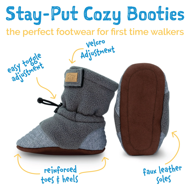 Jan & Jul Jan & Jul Stay Put Cozy Booties Navy