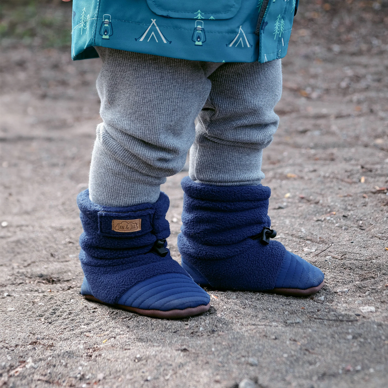 Jan & Jul Jan & Jul Stay Put Cozy Booties Navy