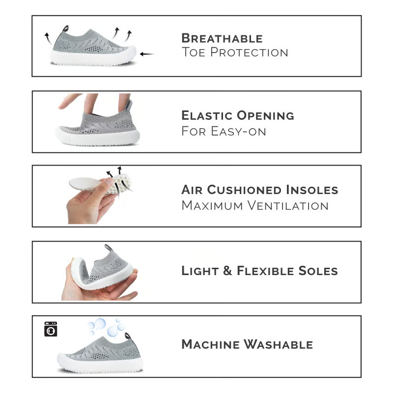 Jan & Jul Jan & Jul Xplorer Knit Shoe Grey