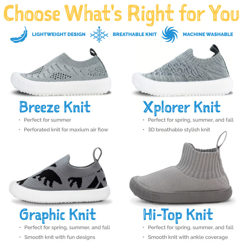 Jan & Jul Jan & Jul Xplorer Knit Shoe Grey