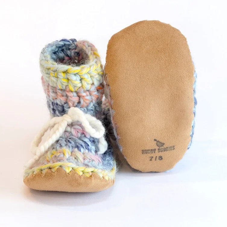 Huddy Buddies Huddy Buddies Handmade Soft Sole Wool Booties