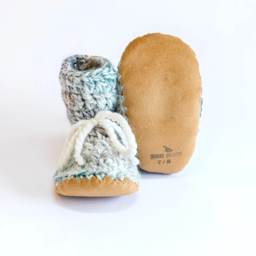Huddy Buddies Huddy Buddies Handmade Soft Sole Wool Booties