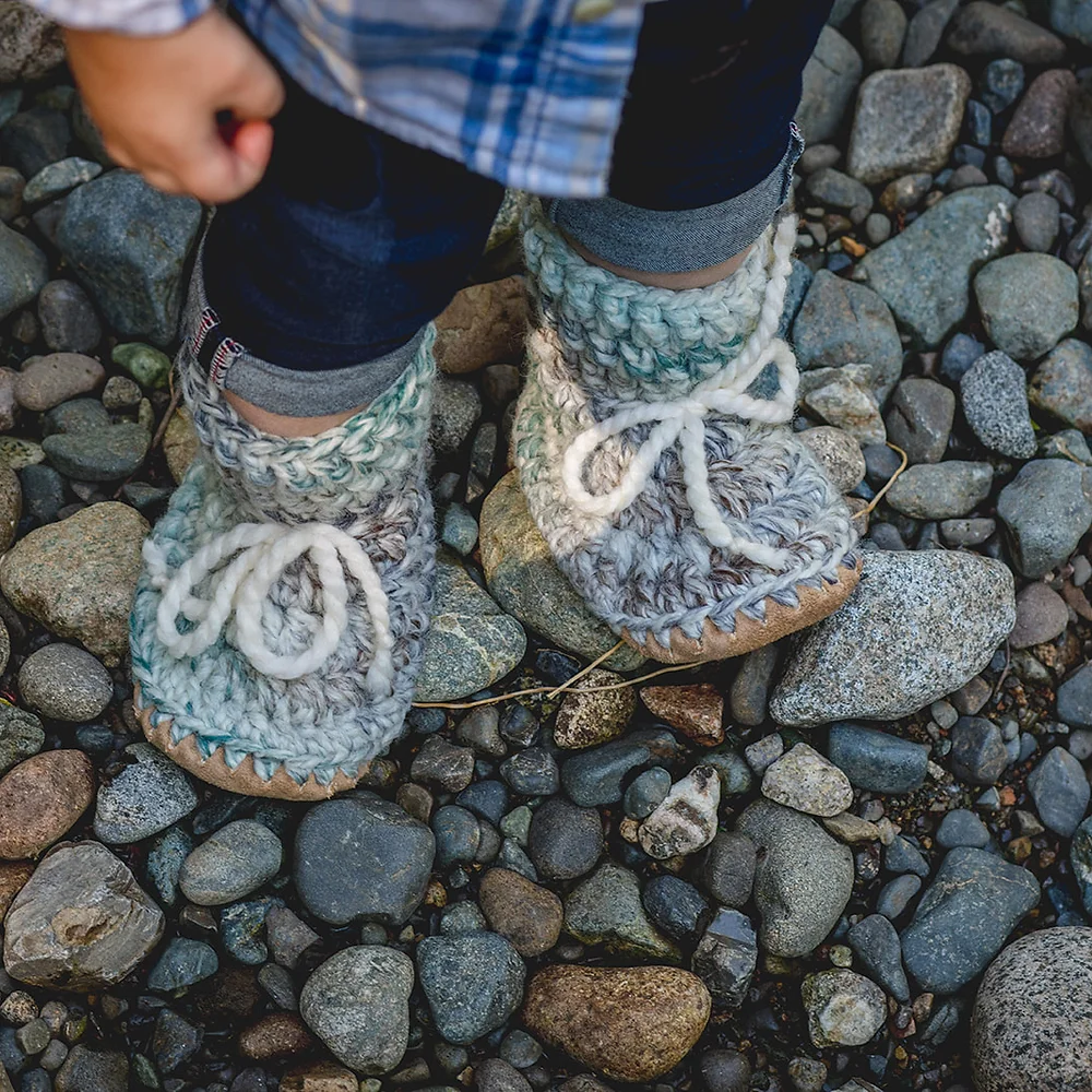 Huddy Buddies Huddy Buddies Handmade Soft Sole Wool Booties