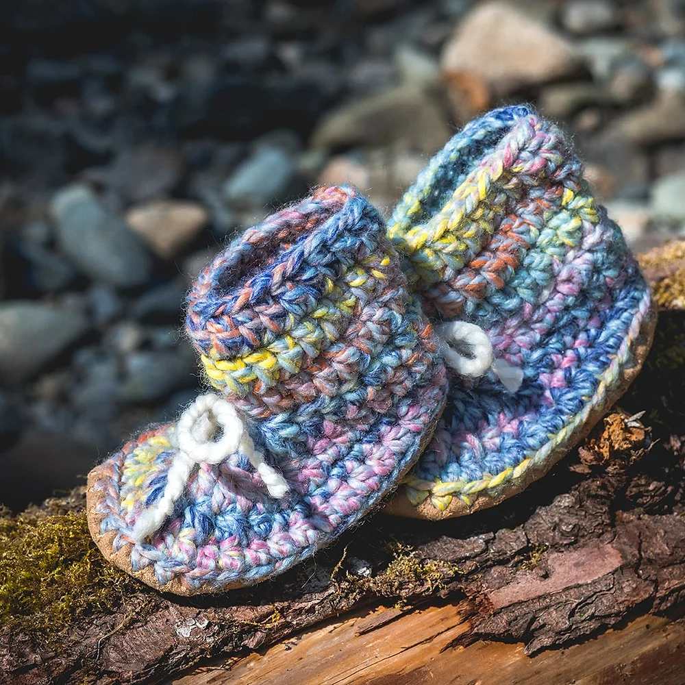 Huddy Buddies Huddy Buddies Handmade Soft Sole Wool Booties