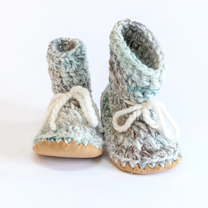 Huddy Buddies Huddy Buddies Handmade Soft Sole Wool Booties