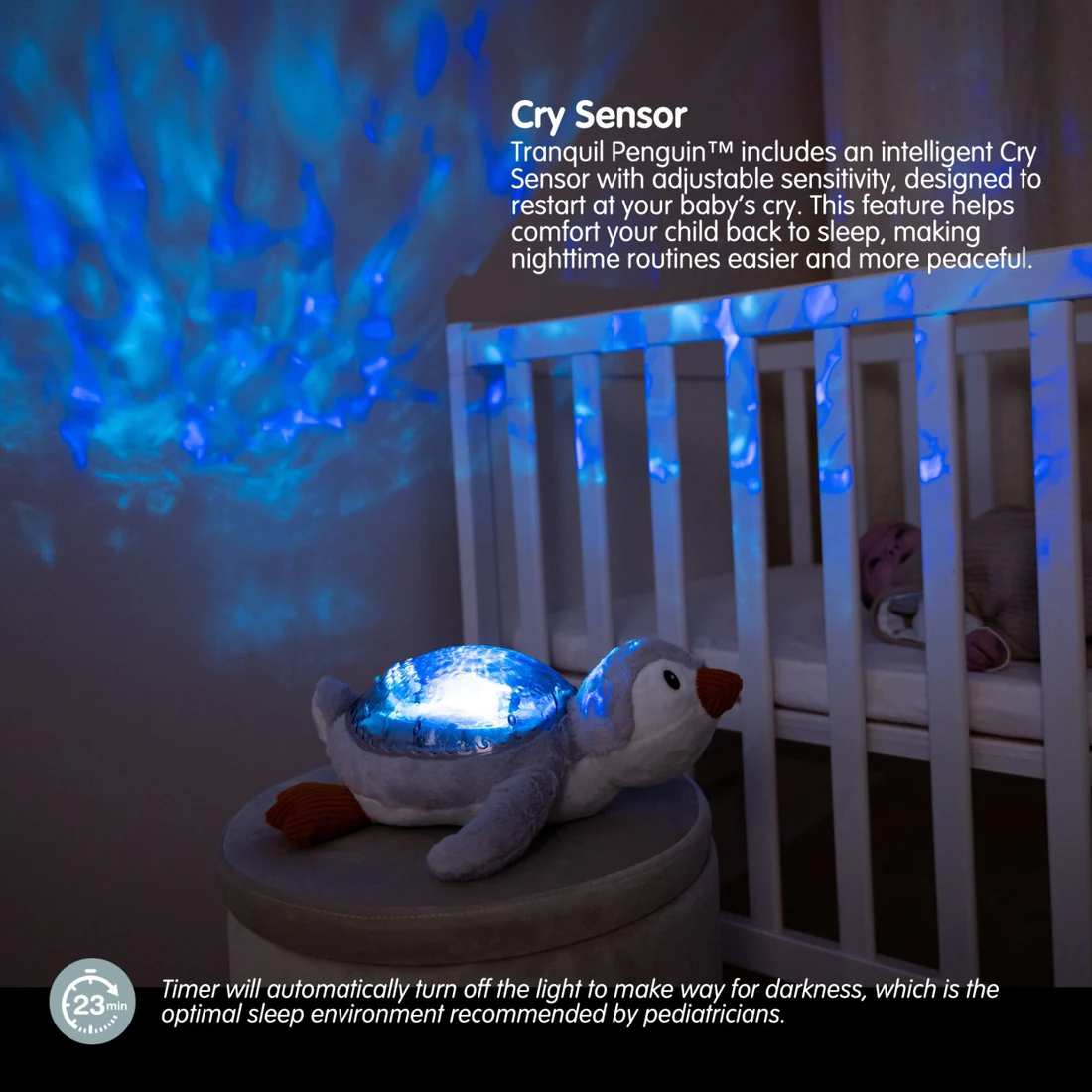 Cloud B Cloud B Soothing Sound Machine Tranquil Penguin Rechargeable