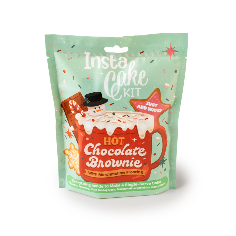 InstaCake Cards InstaCake Cards Hot Chocolate Brownie Cake Kit w/ Marshmallow Frosting