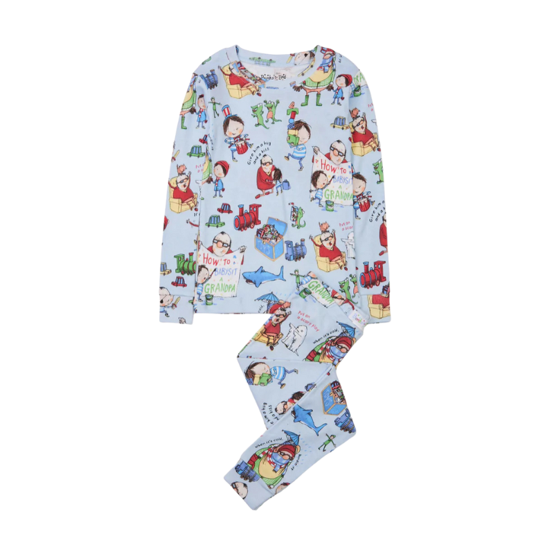 Books to Bed Books to Bed 2pc How to babysit Grandpa Pajama Set