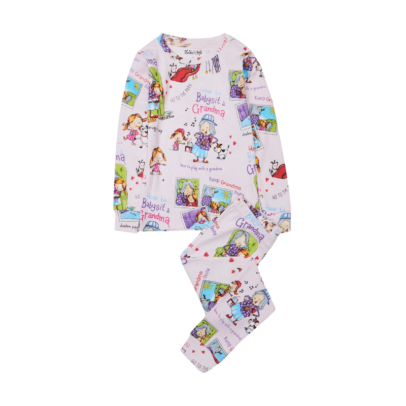 Books to Bed Books to Bed 2pc How to babysit Grandma Pajama Set