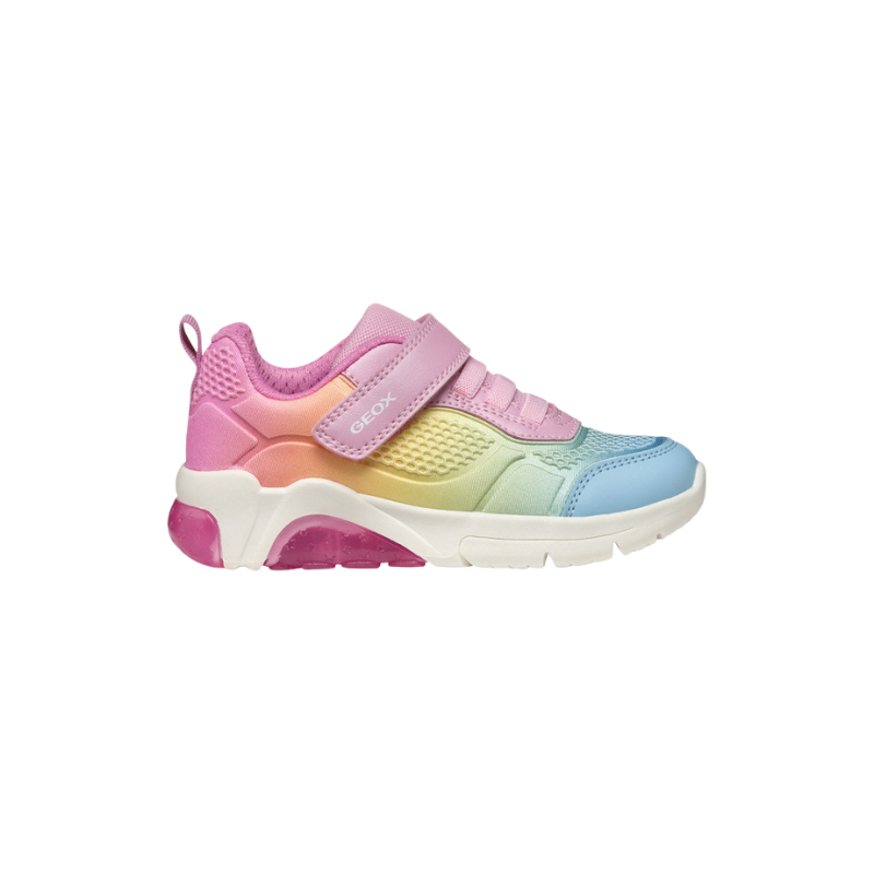 Geox Geox Jr Fadinlight Runner Pink/Multi Colour