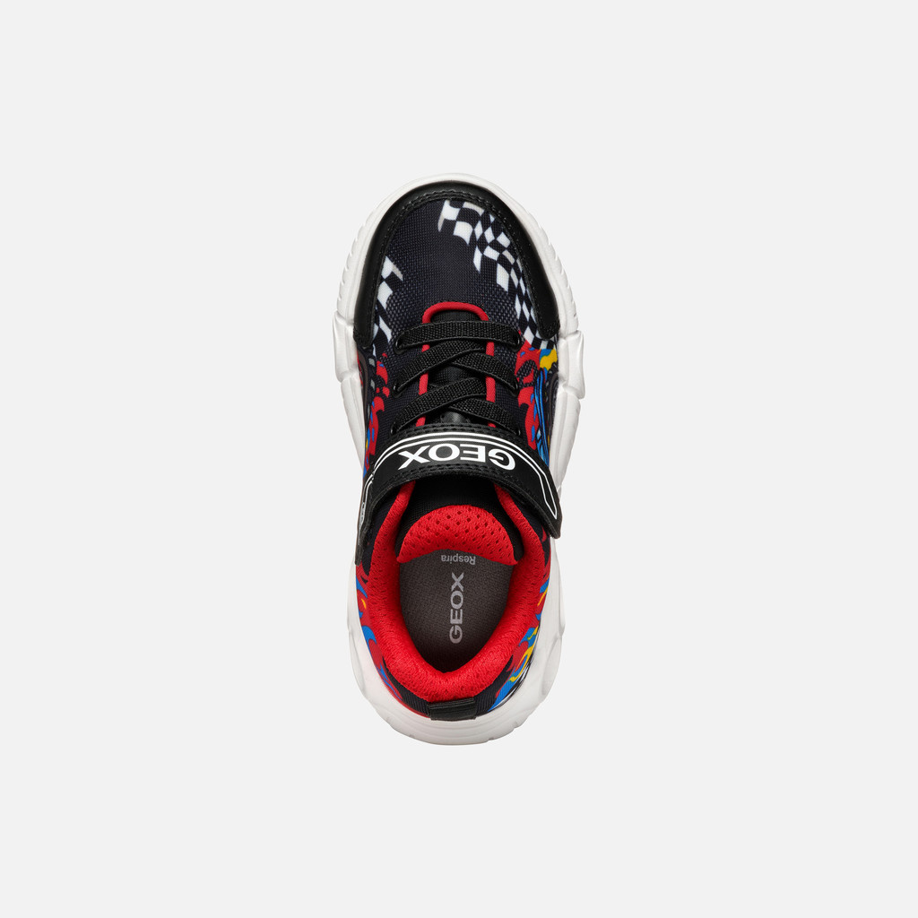 Geox Geox Wroom Sneaker Black/Red Light-Up