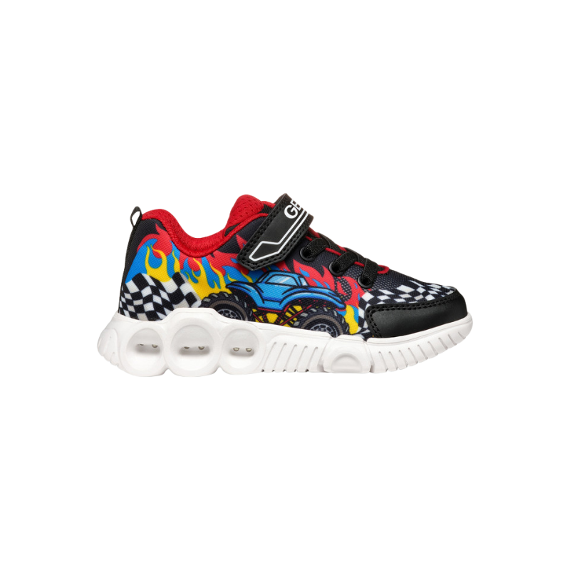 Geox Geox Wroom Sneaker Black/Red Light-Up
