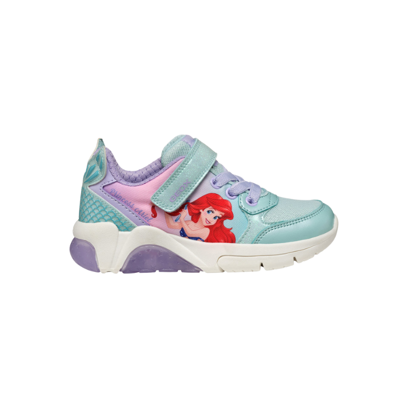 Geox Geox Jr Fadinlight Little Mermaid Watersea/Lilac Light-Up