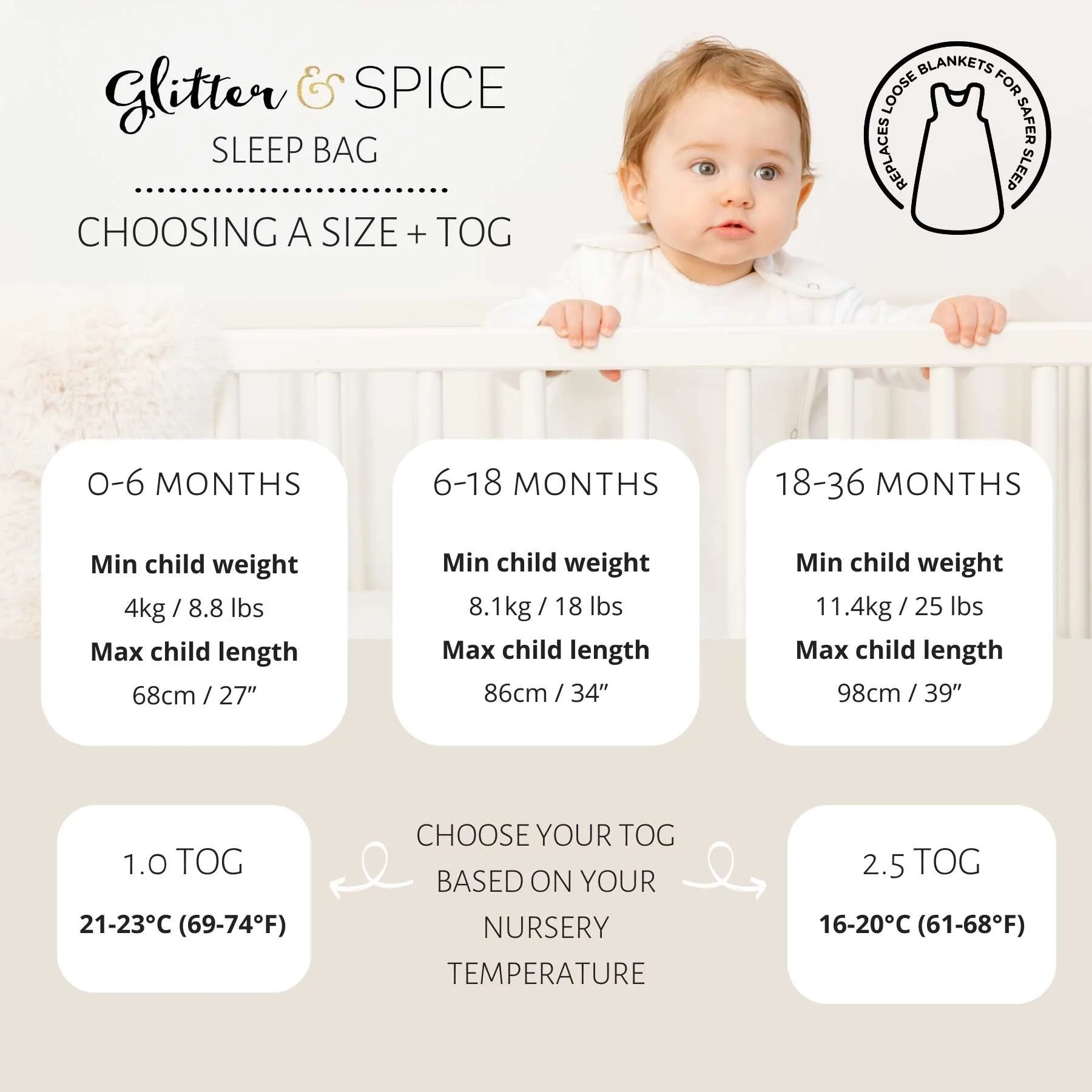 Glitter & Spice Glitter & Spice Sleep Bag 2.5TOG Forest Friends