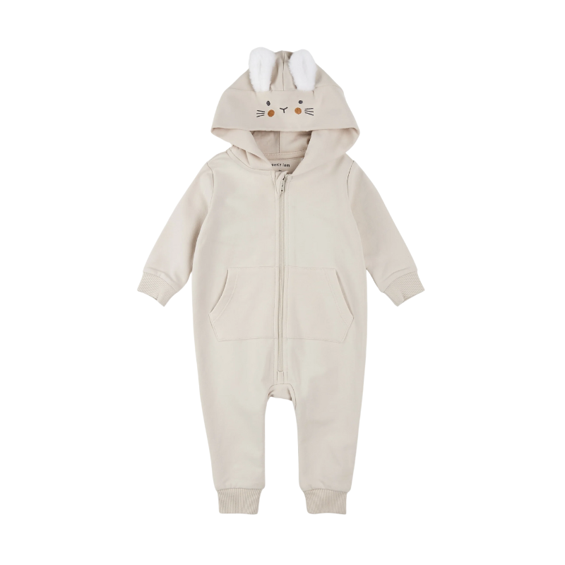 Petit Lem Petit Lem Playsuit Bunny Beige