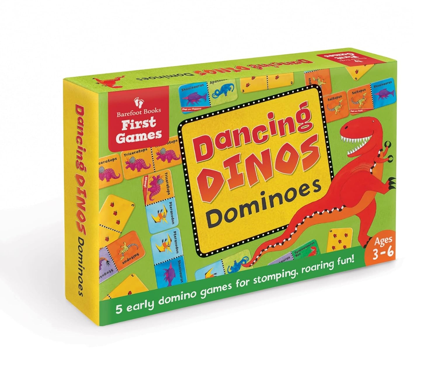 Barefoot Books Dancing Dinos Dominoes