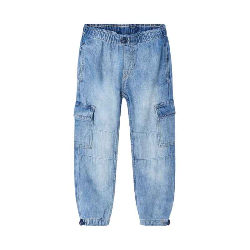 Mayoral Mayoral Baggy Cargo Denim Pants