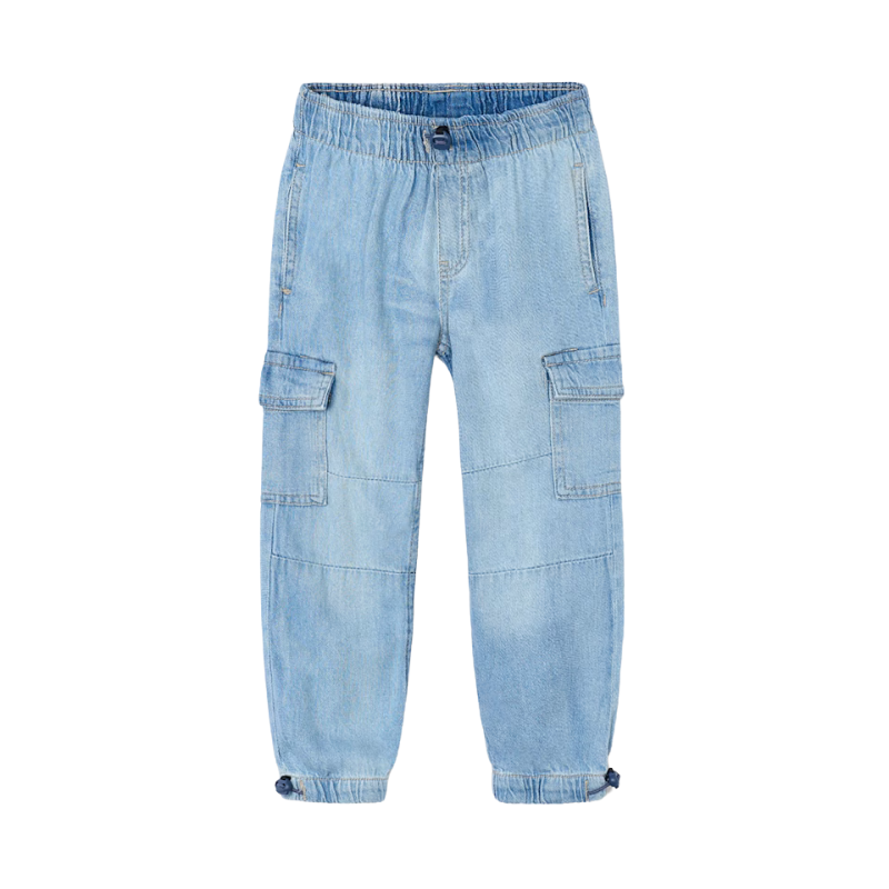 Mayoral Mayoral Baggy Cargo Denim Pants