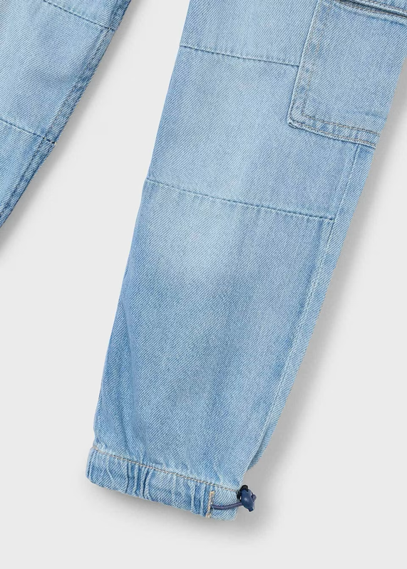 Mayoral Mayoral Baggy Cargo Denim Pants