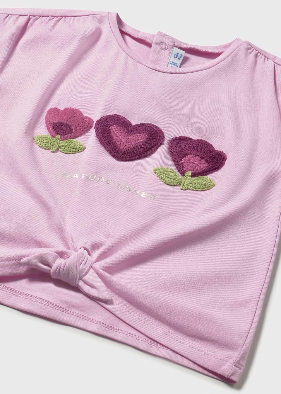 Mayoral Mayoral S/S Shirt Flowers Mauve